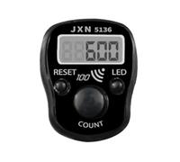 DTREELS Compteur de doigt électronique, compteur numérique LCD, compteur de doigts, compteur de main électronique, affichage des chiffres réinitialisables, pour musulmans, traqueur de golf, tricot