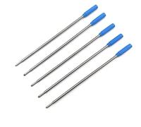 DTREELS Lot de 5 recharges pour stylo à bille, recharge en métal à pointe moyenne, action d'écriture lisse, encre noire, 10 pièces