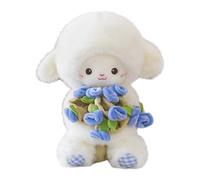 DTREELS Mouton en peluche jouet petit mouton mignon jouet en peluche animal filles bébé peluche enfant cadeau d'anniversaire W2t1 pour collection