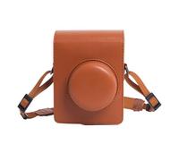 DTREELS Sac en cuir PU coloré pour appareil photo carré Lomo Automat haut de gamme avec sac Z6d3 Sangle de protection, marron