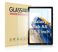 DTTO Lot de 2 films de protection d'écran conçus pour Samsung Galaxy Tab A8 10,5" (version 2022), verre trempé de dureté 9H pour Galaxy Tab A8 (SM-X200/X205/X207), anti-rayures