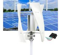 DTUcacochymic Kit générateur d'éolienne 1500 W 12 V 24 V 48 V, avec 3 lames, kit avec contrôleur, alimentation pour système solaire hybride domestique