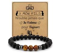 DTUIEUI Cadeau ado Garçon,Cadeau pour mon Fils,Cadeaux Adolescent Garçon Noel ado Garcon Homme Saint Valentin pour Homme Anniversaire,Bracelet ado Garcon