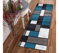 DTUQYX ANRO Tapis long pour couloir, antidérapant, cuisine, 120 x 250 cm, polyester, lavable et durable, motif pour chambre à coucher, salon, bureau, salle à manger, personnalisable, au mètre