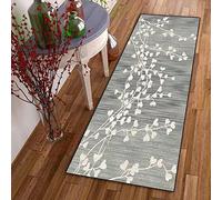 DTUQYX ANRO Tapis long pour couloir, antidérapant, cuisine, 40 x 100 cm, polyester, lavable et durable, motif pour chambre à coucher, salon, bureau, salle à manger, personnalisable, au mètre