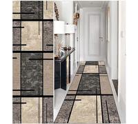DTUQYX ANRO Tapis long pour couloir, antidérapant, cuisine, 40 x 90 cm, polyester, lavable et durable, motif pour chambre à coucher, salon, bureau, salle à manger, personnalisable, au mètre