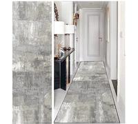 DTUQYX ANRO Tapis long pour couloir, antidérapant, cuisine, 50 x 180 cm, polyester, lavable et durable, motif pour chambre à coucher, salon, bureau, salle à manger, personnalisable, au mètre
