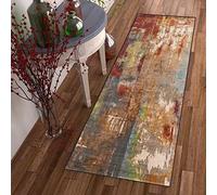 DTUQYX Chemin de couloir long antidérapant - 60 x 400 cm - En polyester lavable et durable - Motif de chambre à coucher - Pour salon, bureau, salle à manger, personnalisable - Vendu au mètre