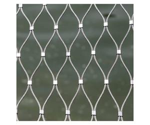 DTVEW 304 Filet de Corde en Acier Inoxydable, Anti-Chute pour Balcon, 10cm/2mm Grillage Extensible pour Balustrade Terrain Football et Jardin(1.2x6m)