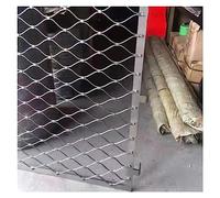 DTVEW 304 Filet de Corde en Acier Inoxydable, Barrière pour Animaux et Volailles, 6cm/1,5mm pour Terrain Football, Jardin, Rampe D'escalier Grille Sécurité(2.5x25m)