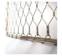 DTVEW 304 Filet de Corde en Acier Inoxydable, Filet de Sécurité pour Balcon 10cm/2mm Cloture Jardin, Mesh Métallique(2.5x24m)