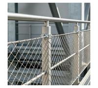 DTVEW 304 Filet de Corde en Acier Inoxydable, Mesh Grille MéTallique | 6cm/1,5mm Filet de Sécurité pour Balcon, Filet de Sécurité Décoratif pour Jardin et Exploitation Agricole(1.5x22m)