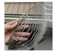 DTVEW 304 Filet de Corde en Acier Inoxydable, pour Cage À Volaille, 5cm/2mm Grille Balustrade Câble Flexible, Filets Protection Contre Chutes(0.8x30m)