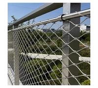 DTVEW 304 Filet de Corde en Acier Inoxydable, pour Garde-Corps D'extérieur 10cm/2mm pour Barrière Ferme pour Volaille Facile À Couper(2.5x3m)