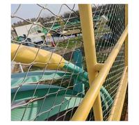 DTVEW 304 Filet de Corde en Acier Inoxydable, Protection Universel, 10cm/2mm pour Barrière Ferme Avicole Anti-Chute Balcon(0.8x6m)