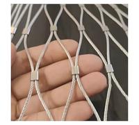 DTVEW 304 Filet de Corde en Acier Inoxydable, Protection Universel, 6cm/2mm pour Cage À Volaille, Décoration DIY(1x25m)