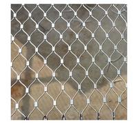 DTVEW Filet de Corde en Acier Inoxydable 304, Clôture Anti-Animaux pour Volaille, 6cm/5cm/4cm Grillage Flexible, Anti-Chute pour Balcon(6cm/2mm,1.2x30m)