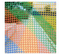 DTVEW Filet en Corde Polyester 4cm/4mm de Sécurité pour Balcon Décoratif Jardin pour Les Fermes Escaliers(2.5x10m)