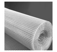 DTVEW Grillage Rigide, Mailles Grille MéTallique Tissu de Quincaillerie, Protection des Nouvelles Plantes 10mm/0.6mm, Filet pour L'élevage de Volailles(0.9x5m)