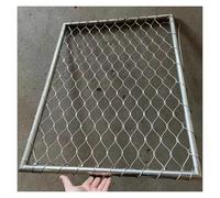 DTVEW Grille Métallique Maille Toile INOX, Filet de Sécurité for Garde-Corps D'extérieur, 7cm/1.5mm, Filet de Séparation Clôture de Jardin(0.8x7m)