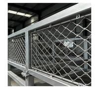 DTVEW Grille Métallique Mesh Toile INOX, Treillis Métallique Multifonctionnel, 10cm/2mm pour Garde-Corps D'extérieur Cloture Jardin(Type A,0.6x30m)