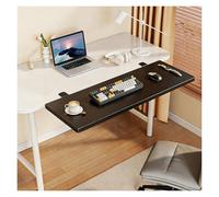 DTVEW Plateau D'extension Ergonomique, Extension de Bureau Pliable À 90°, Installation sans Perçage, Rallonge pour Clavier, Extension Bureau Pratique(120x25cm)