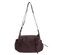 DTVKTZ Bow Tie Crescent Crossbody Bag for Women Hobo Bag Shoulder Bag Multi-pocket Everyday Bag Trendy Tote Handbag (Brown)
