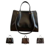 DTVKTZ Large Capacity PU Leather Satchel Handbag,Fall Winter Shoulder Bag with Zipper,Women's Soft Leather Shoulder Travel Purse (Black)