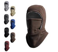 DTVKTZ Winter Warmth 2-in-1 Hat Face Mask, Unisex Windproof & Warm Balaclava, for Outdoor Activities Brave The Cold (Brown)