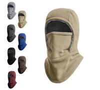 DTVKTZ Winter Warmth 2-in-1 Hat Face Mask, Unisex Windproof & Warm Balaclava, for Outdoor Activities Brave The Cold (Khaki)