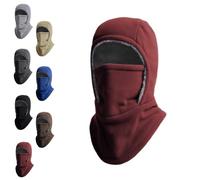 DTVKTZ Winter Warmth 2-in-1 Hat Face Mask, Unisex Windproof & Warm Balaclava, for Outdoor Activities Brave The Cold (Red)