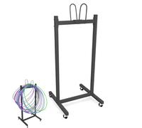 DTWEFF Chariot de Rangement for cerceaux et Cordes à Sauter avec roulettes, Support for cerceaux sur Pied, Chariot Suspendu for cerceaux, idéal for l'éducation Physique élémentaire