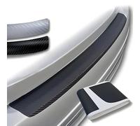 DTXFBH Protection Pare Choc Voiture pour Tesla Model Y Juniper 2025 2026, Fibre Carbone Bande de Protection de Coffre de Voiture Aux Rayures Accessoires de Voiture,Black