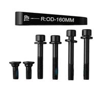 DTYBJN Adaptateur de Frein à Disque de vélo, Jeu de vis de Montage adapté au Support Plat Shimano pour pièce de Frein à Rotor de 140mm 160mm, 1 pièce(R160)