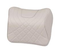 DTYBJN Coussin De Voiture Appuie-tête en Cuir pour Voiture, Coussin Lombaire Souple pour siège de Voiture, adapté à Mercedes Benz AMG ACES Classe W207 W211 W212(White Neck Pillow)