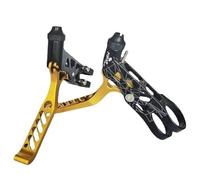 DTYBJN Freins Frein à Tambour pour Vélo Levier de Frein spécifique au vélo, adapté à Brompton, adapté au vélo Pliant Dahon, en Alliage d'aluminium, Creux et léger Frein Tambour pour Vélo Frein(Gold)