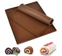 DTYGUIXE 2PCS Tapis de Cuisson Silicone Suisse Plaque de Gâteau Antiadhésif Plateau à Rouler pour Biscuits Pizza Pain Mousse (30.5 * 25.8 * 1cm)