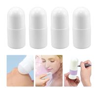 DTYGUIXE 4PCS Bouteilles en Plastique de 30ML - Rouleau Rechargeable Roll-On Vide avec Autocollant Etanche pour Parfum de Voyage