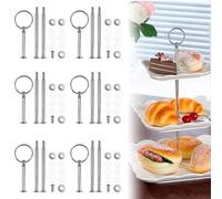 DTYGUIXE 6 Ensembles Support a Gateau Stand à Gâteaux Accessoires pour Stand à Gâteaux Kits Métal Support Gâteau Poignée Support D'Assiettes pour Presentoir Cupcake Support à Cupcakes