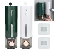 DTYGUIXE Distributeur Savon Mural Manuel 2PCS Pompe Gel Douche Liquide | Installation Murale Pratique, Réservoir Rechargeable, Distribution Facile, Pour Shampooing Désinfectant Savon Liquide