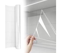 DTYGUIXE Film Adhésif Transparent pour Cuisine, 40x700CM, Papier Peint Autocollant Transparent avec Grattoir Imperméable et Résistant à l'huile pour Meubles Film Adhesif pour Meuble Cuisine Decoratif