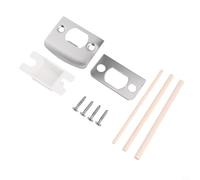 Dtype Kit de gâche de serrure de porte, composants essentiels pour réparer votre loquet de porte et améliorer la sécurité (argenté)