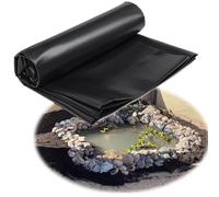 Dtyubfg 2X8m 6X12m Bâche D'étang Exterieur Souples Robuste Noire Membrane De Bassin Housse EPDM de Qualité Supérieure pour Bassin Film D'étang pour Bassin Koi, Cascades d'eau, Baies (Taille : 4X5m)