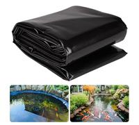 Dtyubfg Bâche pour Bassin Jardin en PVC,Revêtement Bâche pour Étang Extérieur Bassin de Poissons Noir en HDPE,pour Bassin Koi, Cascades d'eau, Baies