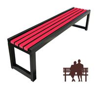 Dtyubfg banc de parc - 100*40*45CM banc de balcon pour balcon -Banc de jardin en alu, résistant aux intempéries, résistant aux UV,supportant une charge de 240 kg,pour Balcon terrasse Patio véranda