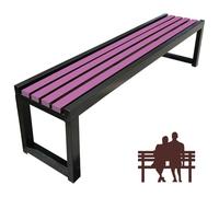 Dtyubfg Banquette extérieure - Banc de Terrasse de 100 cm, Siège d'Extérieur sans Dossier,Banc de Jardin,2 Places, Nettoyage Facile, pour Balcon terrasse Patio véranda pelouse