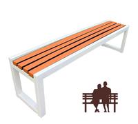 Dtyubfg Banquette extérieure - Banc de Terrasse de 100 cm, Siège d'Extérieur sans Dossier,Banc de Jardin,2 Places, Nettoyage Facile, pour Balcon terrasse Patio véranda pelouse