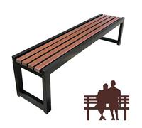 Dtyubfg Banquette extérieure - Banc de Terrasse de 100 cm, Siège d'Extérieur sans Dossier,Banc de Jardin,2 Places, Nettoyage Facile, pour Balcon terrasse Patio véranda pelouse