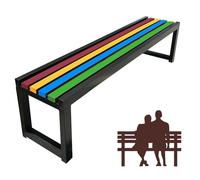 Dtyubfg Banquette extérieure - Banc de Terrasse de 120 cm, Siège d'Extérieur sans Dossier,Banc de Jardin,2 Places, Nettoyage Facile, pour Balcon terrasse Patio véranda pelouse