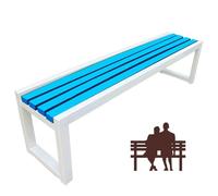 Dtyubfg Banquette extérieure - Banc de Terrasse de 120 cm, Siège d'Extérieur sans Dossier,Banc de Jardin,2 Places, Nettoyage Facile, pour Balcon terrasse Patio véranda pelouse